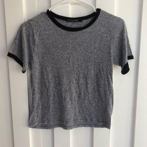 Brandy Melville cropped ringer tee (Nadine top)